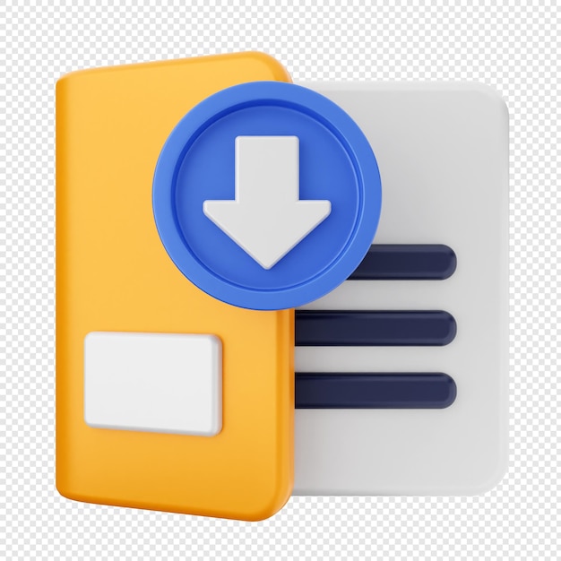 3d folder file document