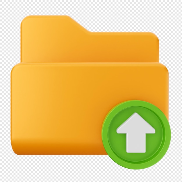 PSD 3d folder file document