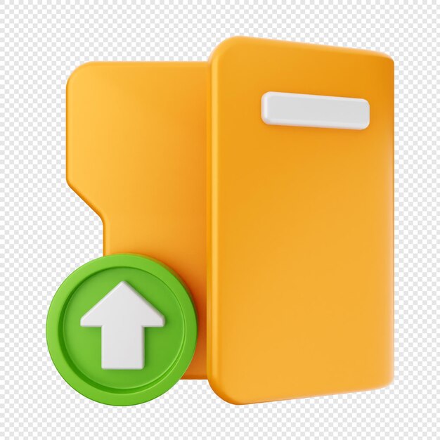 PSD 3d folder file document