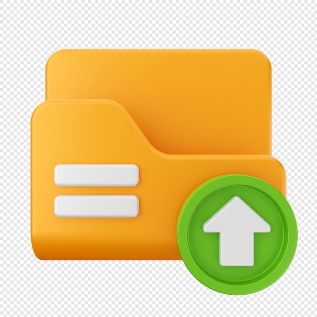 PSD 3d folder file document