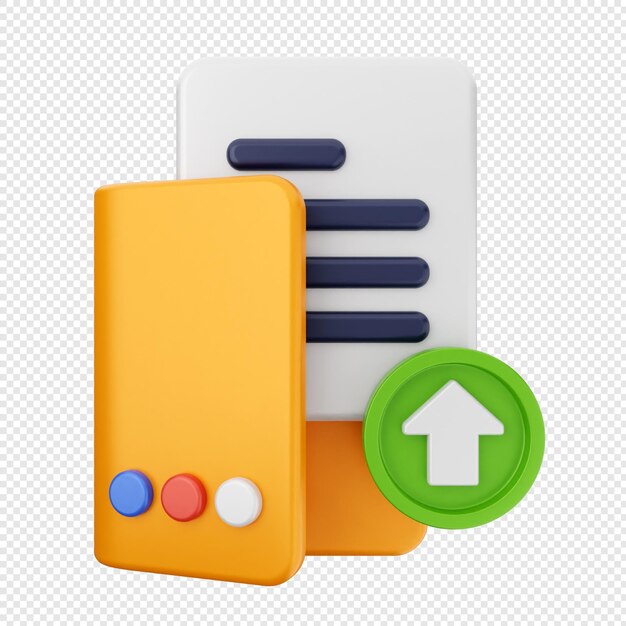 PSD 3d folder file document