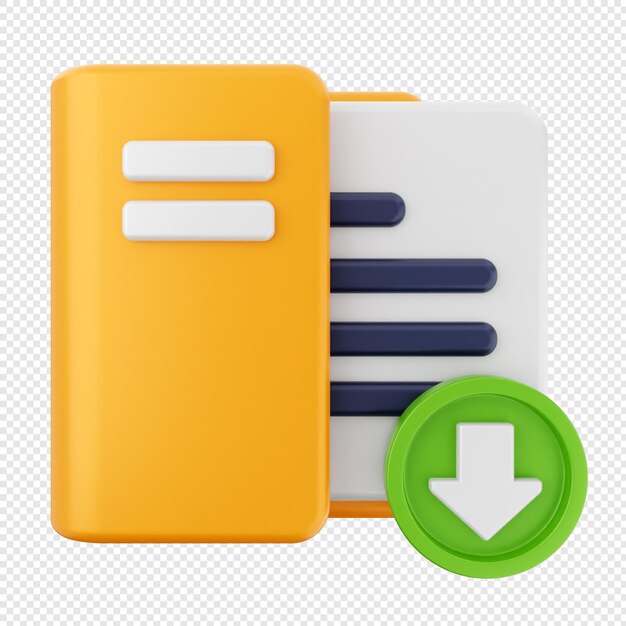 3d folder file document