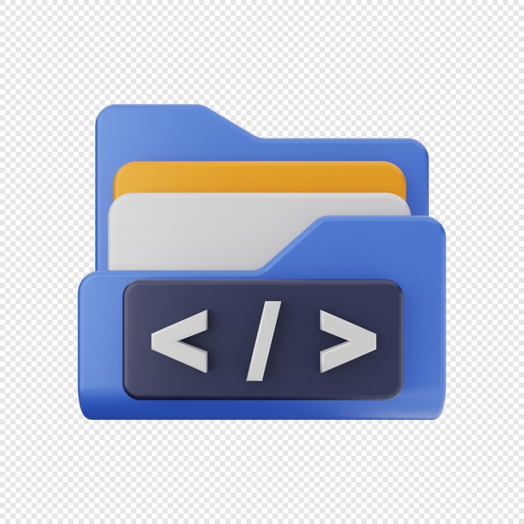 PSD 3d folder icon illustration render