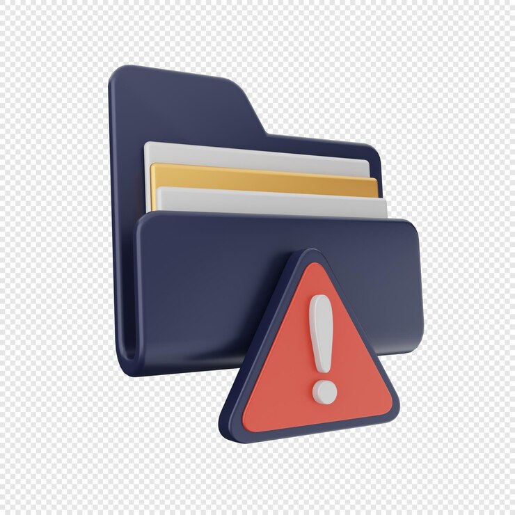 PSD 3d folder icon illustration render