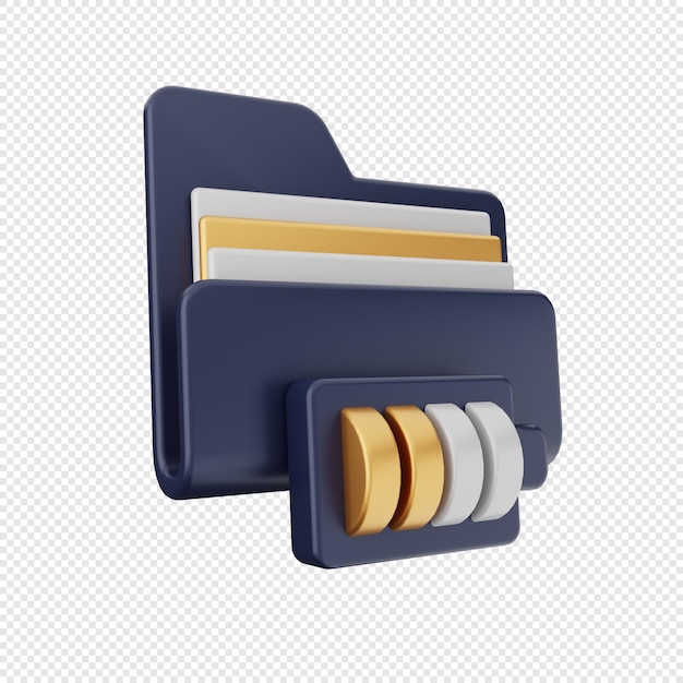 3d 폴더 아이콘 그림 렌더링
