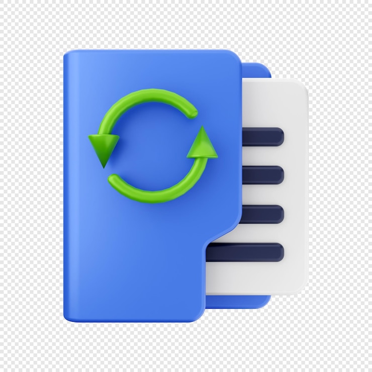 PSD 3d folder icon illustration