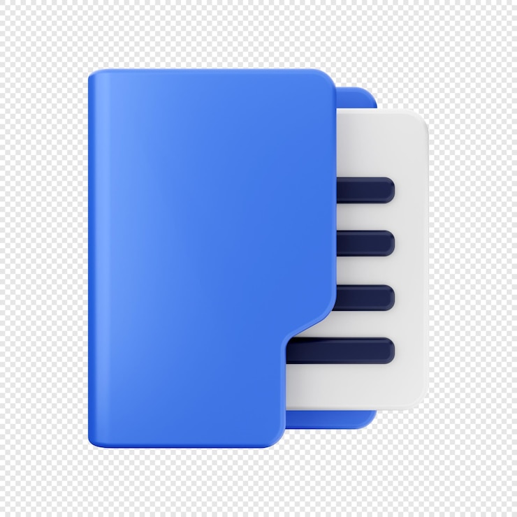PSD 3d folder icon illustration