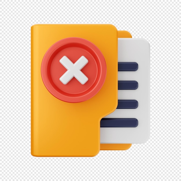 3d folder icon illustration