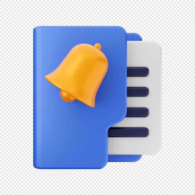 3d folder icon illustration