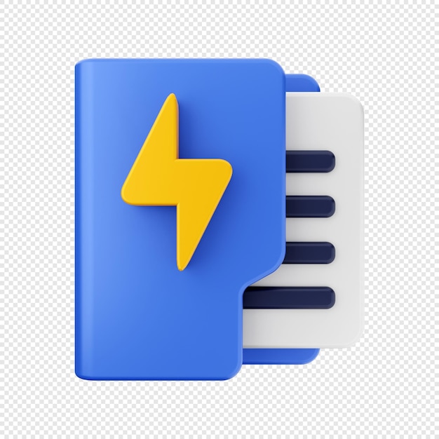 3D Folder Icon Illustration