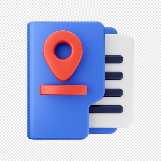 PSD 3d folder icon illustration