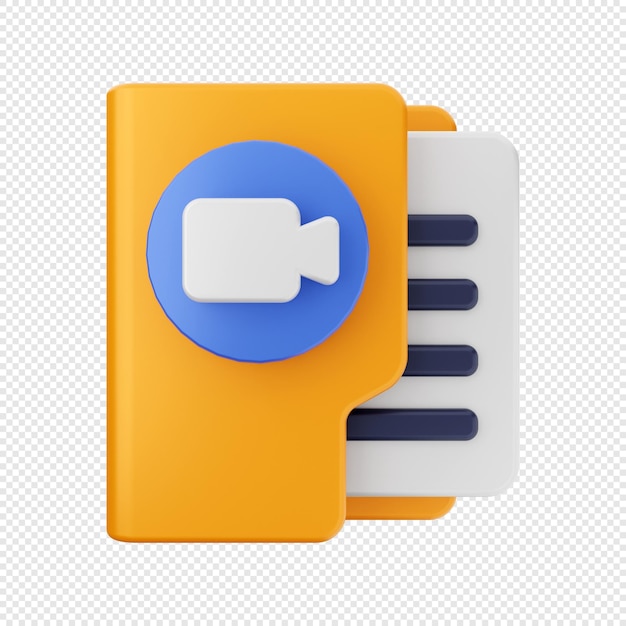 3D Folder Icon Illustration