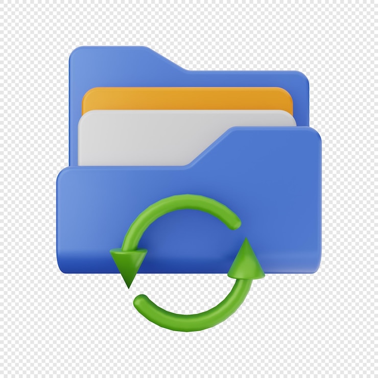PSD 3d folder icon illustration