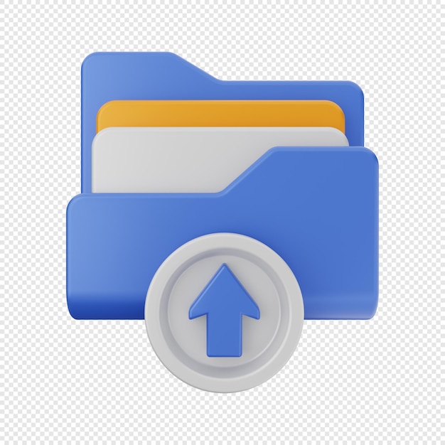 PSD 3d folder icon illustration