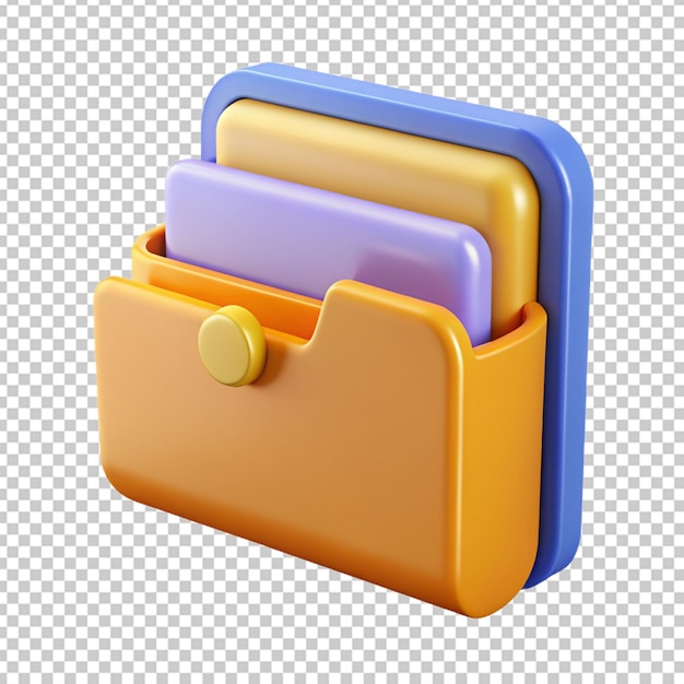 PSD 3d folder png