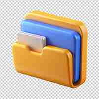 PSD 3d folder png