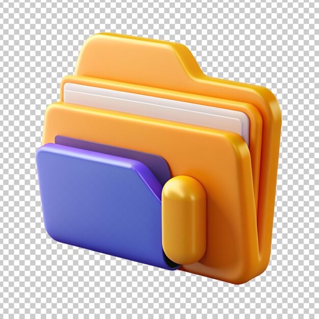 PSD 3d folder png