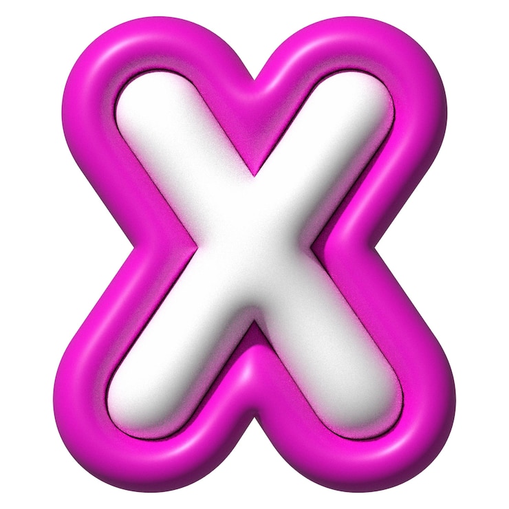 PSD 3d шрифт x