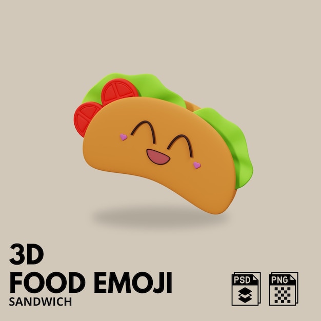 PSD emoji alimentare 3d