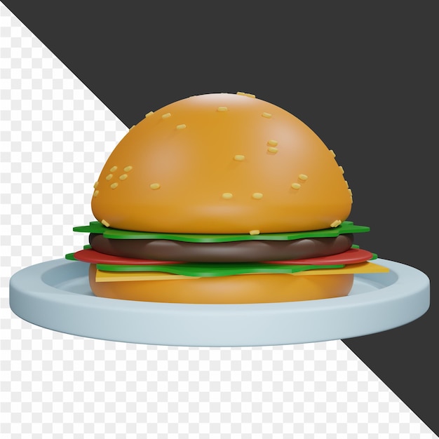 3Dフードアイコン