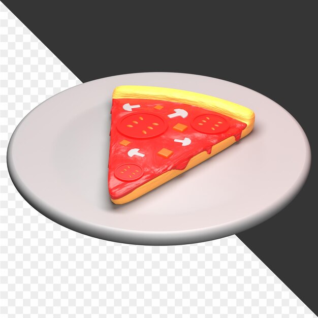 PSD illustrazioni 3d di alimenti