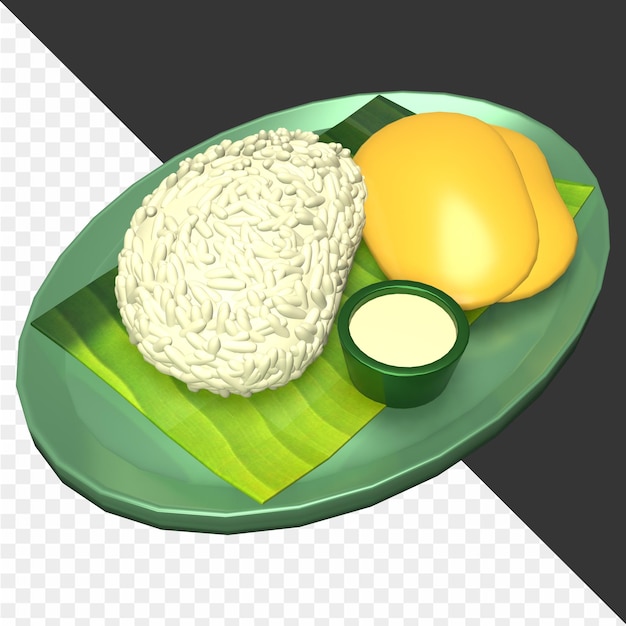 PSD 3d food illustrations