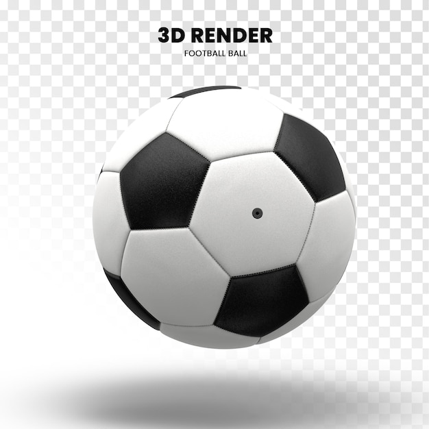 PSD palla da calcio 3d su sfondo trasparente