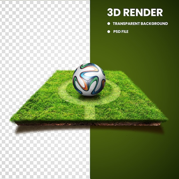 PSD 3d football field object