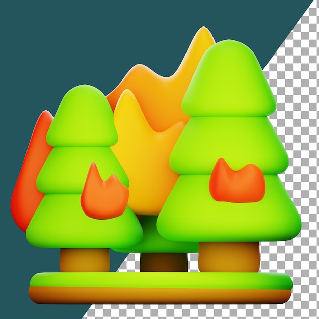 PSD 3d forest fires