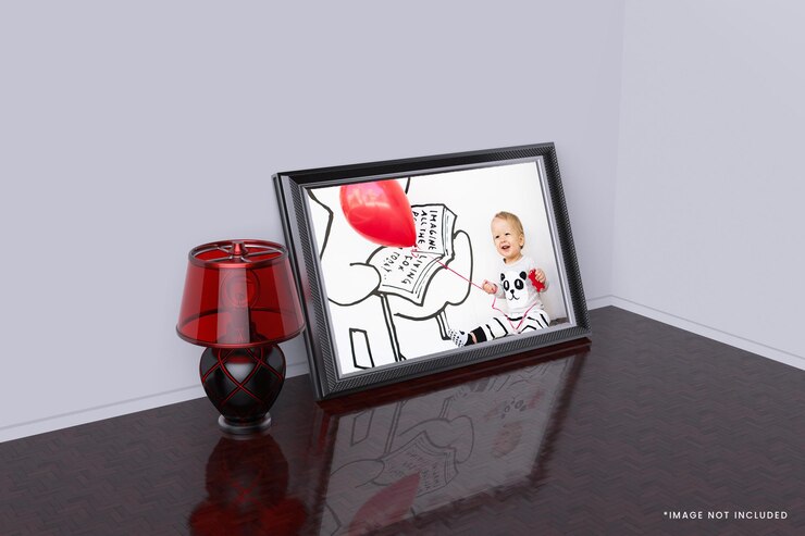 3D fotolijst mockup ontwerp