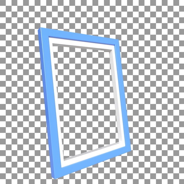 3D fotolijst rendering interieur design element