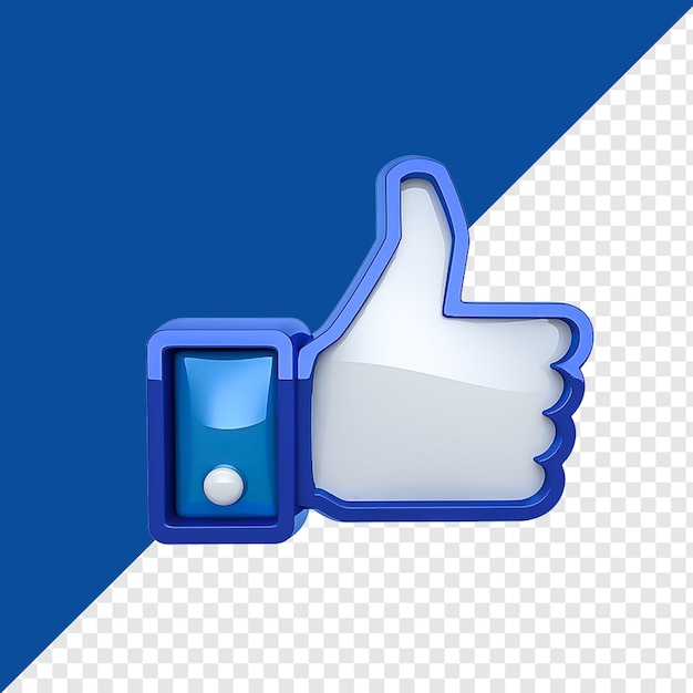 3D FRONTAL FACEBOOK LIKE