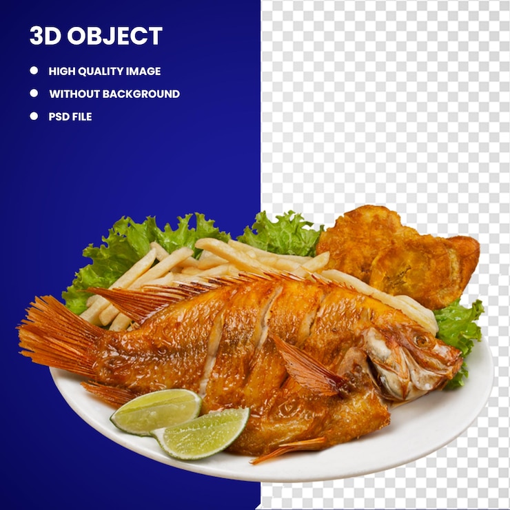 3d Frying Mojarra Picadillo Mexican cuisine Tilapia