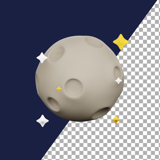 Luna piena 3d