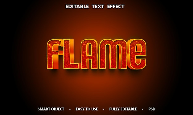 PSD 3d fully editable text effect