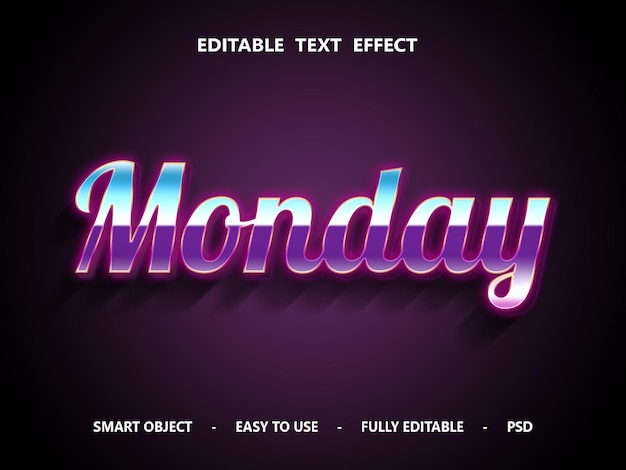 PSD 3d fully editable text effect