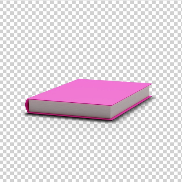 3D fully isolated book