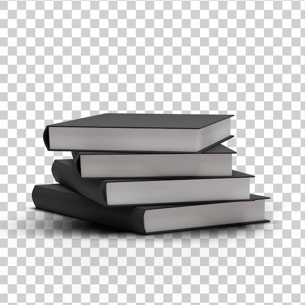 PSD 3d fully isolated books