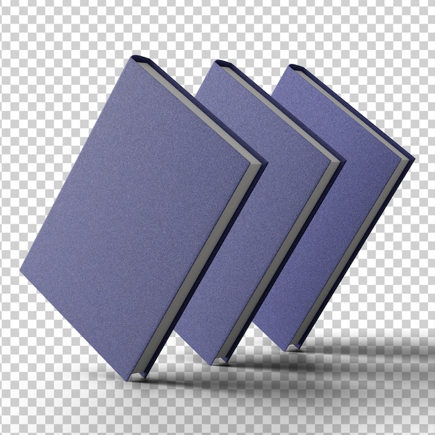 PSD libri completamente isolati in 3d