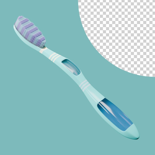 3d fully isolated toothbrush