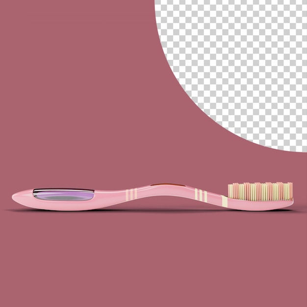 3d fully isolated toothbrush