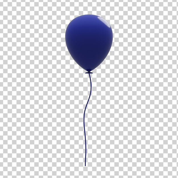 3d fully transparent balloon