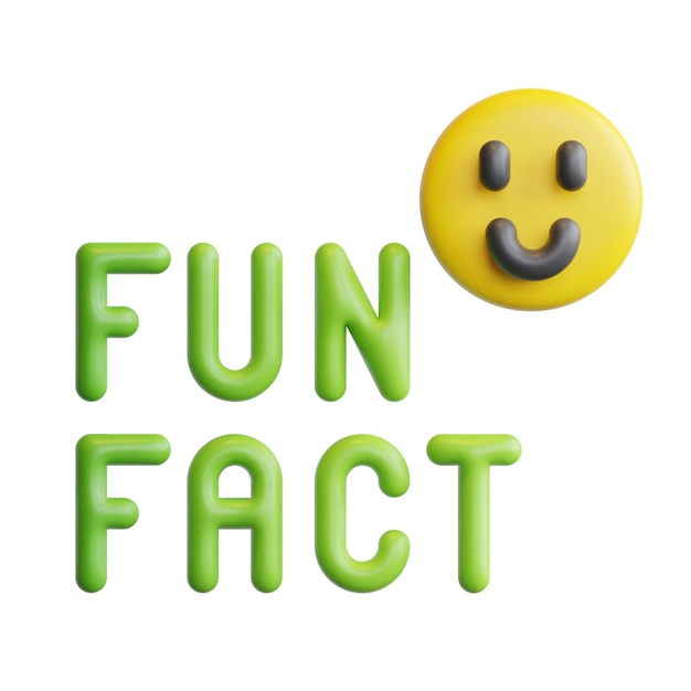 3d fun fact social media slang sticker high quality render icons