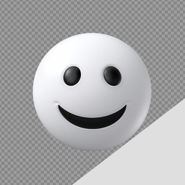 Emoji 3d divertenti isolati su sfondo trasparente