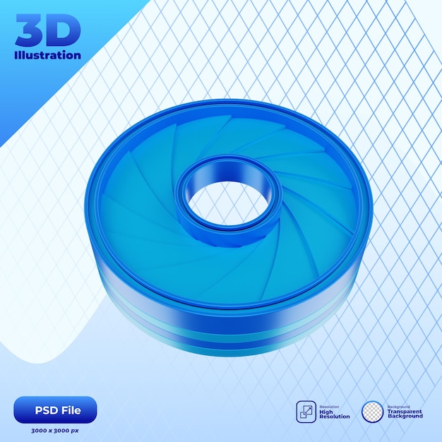 PSD 3d galery icon illustration