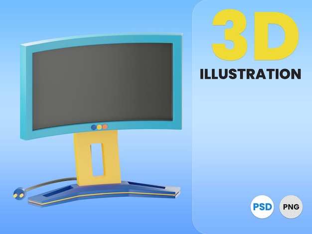 PSD 3d game illustratie grafische middelen achtergrond