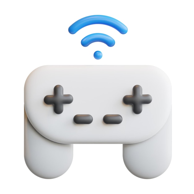 PSD 3d-gamepad internet of things concept hoge kwaliteit render illustratie pictogram