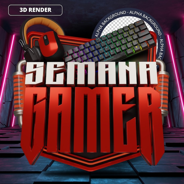 3d Gamer Week Mega Sale Promocyjny Baner Przedni Czerwony Brazylia