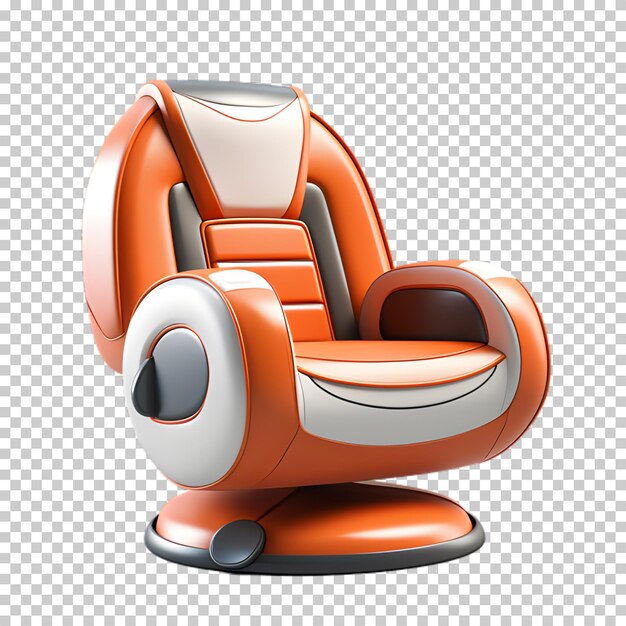 PSD 3d gaming chair on transparent background