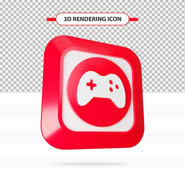 3d gaming controller rendering icon